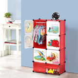 圣若瑞斯简易宜家组合式衣柜特价时尚创意儿童衣柜玩具储物收纳柜
