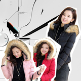 冬季大码外套棉衣女短款保暖加厚韩版学生学院风纯色显瘦宽松毛领