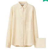 女装 LM麻棉格子衬衫(长袖) 176783 优衣库UNIQLO