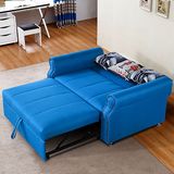 小户型客厅双人两用欧式沙发床1.5多功能可拆洗布艺折叠沙发1.8米