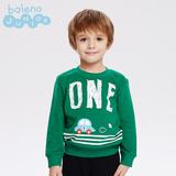 Baleno/班尼路童装 儿童男童车车圆领卫衣 中大童纯棉休闲套头衫
