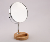 谭木匠官方 镂空镜-圆满 天然木质镜子化妆 送女生 创Q0Y