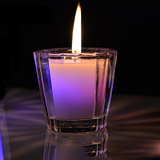 七彩变色蜡烛杯烛台生日浪漫布置创意大礼品表白求婚道具无烟香薰