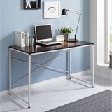 电脑桌子写字台式宜家现代简约办公带书架简易家用小书桌椅组合