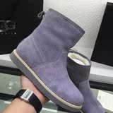 香港IT代购STELLA LUNA 2015秋冬韩版新款羊毛一体女鞋平跟女靴子
