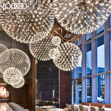 乐灯北欧后现代吊灯艺术餐厅客厅酒店创意个性工程灯LED 花火吊灯
