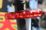 灯5LED单车装备尾灯自行车长条尾灯 山地车红色警示灯 联排闪烁尾