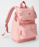 现货包邮/美国GAP童装女童粉色卡通猫咪书包背包双肩包香港代购