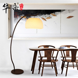 现代新中式落地灯宜家简约客厅卧室床头灯创意钓鱼灯仿古中式灯具