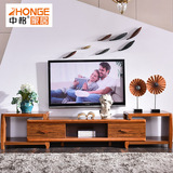 实木家具客厅中式组合电视柜现代简约小户型电视柜可伸缩组合地柜