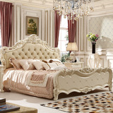 欧式床双人床1.8米实木床新古典橡木床公主床皮艺婚床1.5创意家具