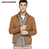 JackJones杰克琼斯春装男装棒球外套夹克真皮皮衣C|216110006