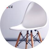 凡积 电脑桌椅洽谈椅餐椅设计师椅塑料休闲时尚靠背椅子
