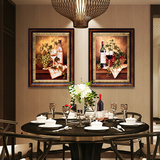 伯爵的晚餐高档美式欧式沙发背景墙画壁画玄关餐厅挂画客厅装饰画