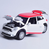 卡威玩具合金车模型宝马迷你玩具小汽车 1:28儿童礼物 声光回力车