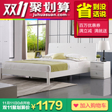 双虎家私 板式床1.8/1.5米卧室大床/双人床简约现代烤漆家具B1
