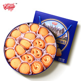 【天猫超市】大润谷丹麦风味曲奇饼干600g蓝铁罐装休闲零食