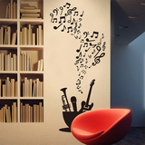 可定制墙贴纸贴画教室客厅背景墙壁装饰创意乐器杯子音乐音符茶杯