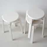 全实木小圆凳餐凳 收纳坐凳木头凳子木质板凳 休闲创意中式餐桌凳