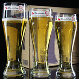 正品帕莎进口无铅玻璃德国小麦啤酒杯直身收腰超大号扎啤杯果汁杯