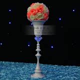 新款主桌烛台花瓶花器婚礼布置T台路引两用婚庆路引结婚道具批发