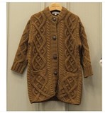 韩国进口代购童装男女童儿童2014秋choco高领长款毛衣针织开衫