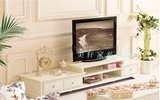 全实木欧式白色客厅电视柜2米全松木韩式视听柜矮柜储物柜可定制