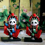 中国风地方特色工艺 变脸功夫熊猫摆件饰品 旅游出国纪念外事礼品