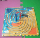 儿童运笔走珠子磁性滚珠木质迷宫 早教益智亲子木制智力走位玩具