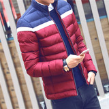 2015冬季新款男士棉服加厚立领日系潮男装棉衣修身羽绒棉韩版外套