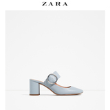 ZARA TRF 女鞋 扣环露跟高跟鞋 17205101012