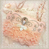 女士秋冬包包2016新款手工钻石珍珠链条小包花朵手提斜挎单肩包