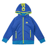 adidas阿迪达斯童装儿童加绒外套冬季男小童梭织连帽卫衣AH5450