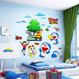 机器猫墙贴纸卡通动漫创意温馨卧室床头儿童房墙壁装饰贴画可移除