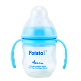 小土豆宽口径婴儿奶瓶带手柄吸管 宝宝pp奶瓶新生婴儿用品