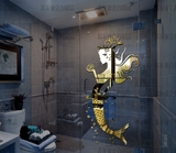 美人鱼公主女人浴室卫生间玻璃瓷砖镜面立体墙贴纸装饰品性感时尚