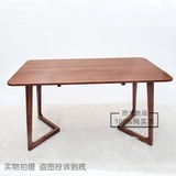 日式现代简约餐桌 创意办公桌 纯实木白橡木 北欧书房书桌