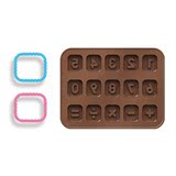 捷克tescoma创意DIY烘焙模具 硅胶设计 数字巧克力模具带饼干模具