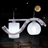正品雷士照明两头餐厅灯 LED餐吊灯现代简约创意 玻璃吊灯餐桌灯