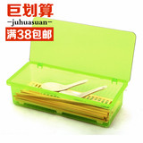 简约筷子盒带盖 沥水筷子笼 朔料多功能筷子架餐具筷子收纳盒筷筒