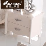 唯和美 宜家欧式 简易床头柜 白色韩式田园床头柜 卧室实木储物柜