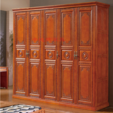 100%橡木香樟木衣柜纯实木仿古雕花衣柜中式欧式古典全实木衣橱柜
