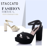 STACCATO/思加图夏季专柜同款牛皮女凉鞋9LO17BL5
