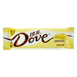 德芙DVOE丝滑奶香白巧克力经典排块43g 休闲零食品 喜糖 礼物