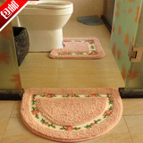 马桶地垫吸水防滑马桶脚垫厕所卫生间地毯洗手间凹形垫防水U型垫