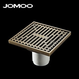 jomoo九牧 全铜 浴室淋浴房大排水量防臭防虫地漏带芯