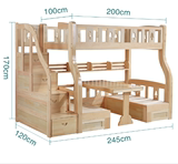 实木双层床上下铺上下床木质高低床床学生员工成人床