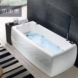 小浴缸 大浴缸进口包邮折叠按摩浴缸独立式陶瓷圆形欧式浴缸浴池