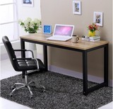 新款钢木电脑桌台式简易书桌时尚简约办公桌会议桌双人写字桌家用