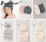英国正品代购直邮NEXT冬季新款柔软保暖舒适女童帽子手套围巾组合
